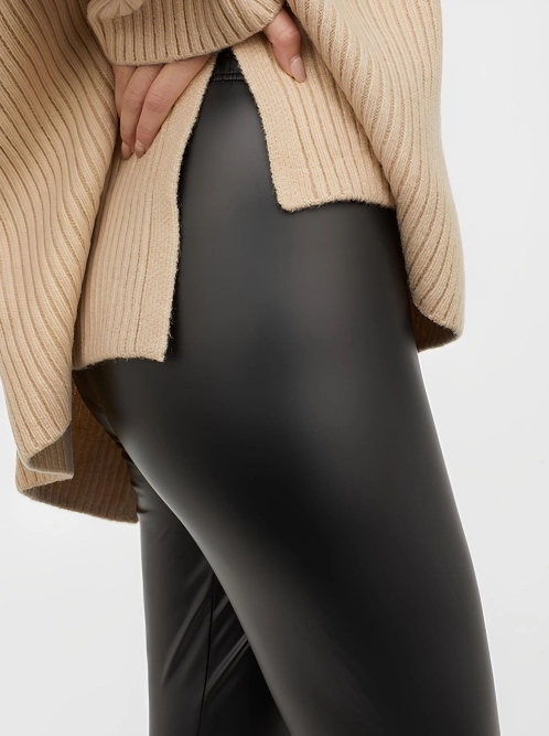 Леггинсы из искусственной кожи женские H&M